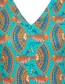 Jurk Kylie Tropisch Fish Aqua Marine detail