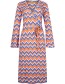 Jurk Wrap Pamela Steck Kobalt
