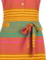 Jurk Polo Tilly Dyded Caramel detail