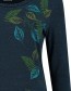 Longsleeve Falling Leaves Blue detail