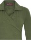 Longsleeve Lola Wrap Hunter Green detail