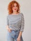 Shirt Refibra 3/4 Mouw Stripe Blue