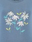 T&#8209;shirt Spring Garden Indigo detail