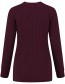 Trui  Essential  Bordeaux Melange detail