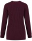 Trui  Essential  Bordeaux Melange detail