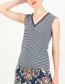Top Let Love Rule Birdy Stripe Blauw