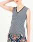 Top Let Love Rule Birdy Stripe Blauw