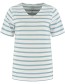 T&#8209;Shirt Refibra V Stripe Blue