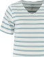 T&#8209;Shirt Refibra V Stripe Blue detail