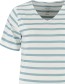 T&#8209;Shirt Refibra V Stripe Blue detail