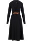 Jurk Hot Knot Shawl Black