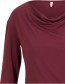 Longsleeve Wishfull Waterfall Burgundy detail