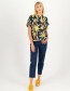 Blouse Cubistic Romance Fleurs  D hibiscus