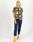 Blouse Cubistic Romance Fleurs  D hibiscus