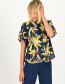 Blouse Cubistic Romance Fleurs  D hibiscus