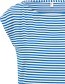 T‑shirt Boxy Baby Stripe Blue detail