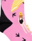 Sokken Organic Sensational Steps Beach Hollidays Pink detail