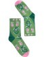 Sokken Organic Sensational Steps Happy Croco Green detail