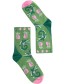 Sokken Organic Sensational Steps Happy Croco Green detail