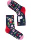 Sokken Organic Sensational Steps Happy Lama Navy Red detail