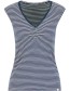 Top Let Love Rule Birdy Stripe Blauw