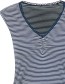 Top Let Love Rule Birdy Stripe Blauw detail