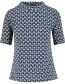 Top Tiny Sixties Vintage Blue Flower