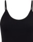 Bamboe Spaghetti Top Cami  Black detail