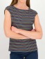 T-shirt Boxy Baby Colorful Love Stripe Blue