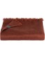 Shawl Alpaca Brushed Solid Brick detail
