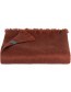 Shawl Alpaca Brushed Solid Brick detail