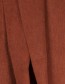 Shawl Alpaca Brushed Solid Brick detail
