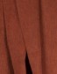 Shawl Alpaca Brushed Solid Brick detail