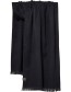 Shawl Alpaca XS Brushed  Solid Black