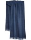 Shawl Alpaca XS  Brushed Solid Indigo Stone