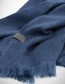 Shawl Alpaca XS  Brushed Solid Indigo Stone detail