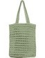 Shopper Rafia Tea Green detail
