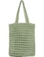Shopper Rafia Tea Green detail