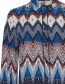Blouse Byfanila Strong Blue Mix detail