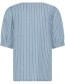 Blouse Bykosmo Stripe Light Blue Denim detail