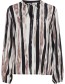 Blouse Byihuna V Neck Zwart Mix