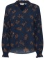 Blouse Byjosa V Neck Frill Total Eclipse Mix