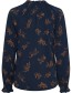Blouse Byjosa V Neck Frill Total Eclipse Mix detail