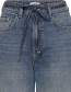 Bermuda Jeans Bykalluna Mid Blue Denim detail