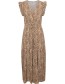 Jurk Bymmjoella Frill Iced Coffee Mix