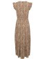 Jurk Bymmjoella Frill Iced Coffee Mix detail