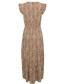 Jurk Bymmjoella Frill Iced Coffee Mix detail