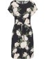Jurk Bymoella Flower Black