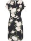 Jurk Bymoella Flower Black detail