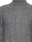 Jurk Bymania Wol Mid Grey Melange detail